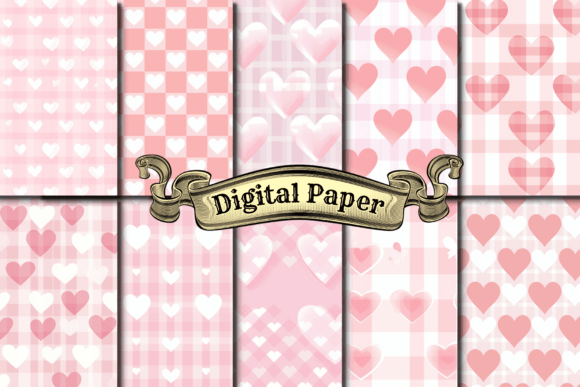 Download Pink Heart Scrapbooking Paper - Scrapbooking paper Collection