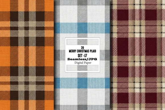 Download Merry Christmas Plaid Pattern – Set 17 - Christmas Collection
