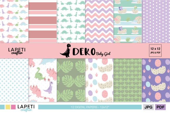 Download Dinosaur Girl Scrapbooking Paper - Scrapbooking paper Collection