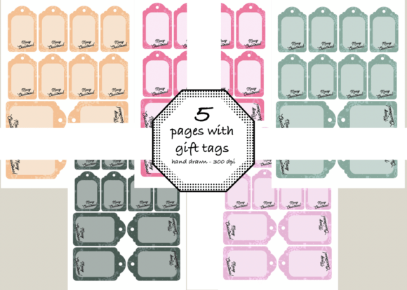 Download Christmas Stamping - Bright Gift Tags - Christmas Collection