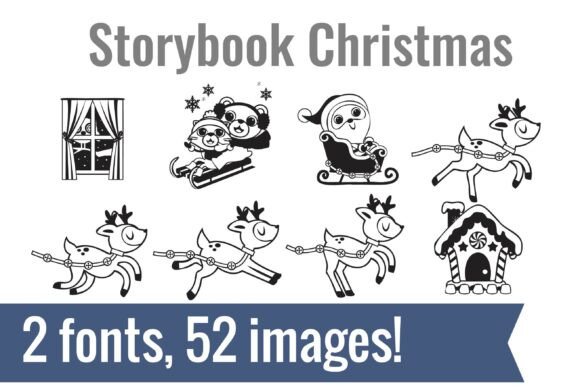 Download Storybook Christmas Dingbats - Christmas Collection