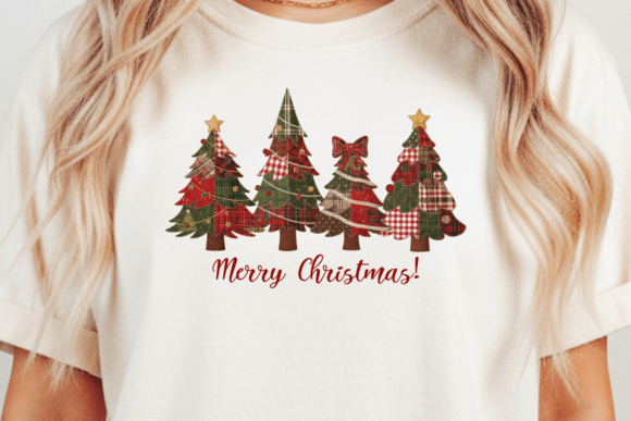 Download Patchwork Christmas Tree PNG Plaid X-Mas - Christmas Collection