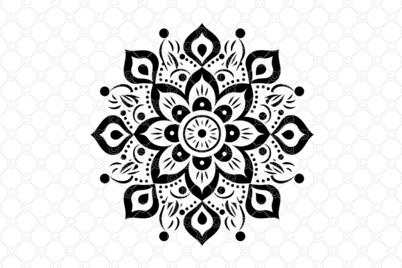 Download Indian Rangoli SVG, Decorative Art, 043 - Indian rangoli Collection