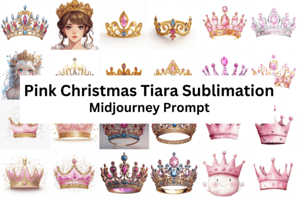 Download Pink Christmas Tiara Midjourney Prompts - Christmas Collection