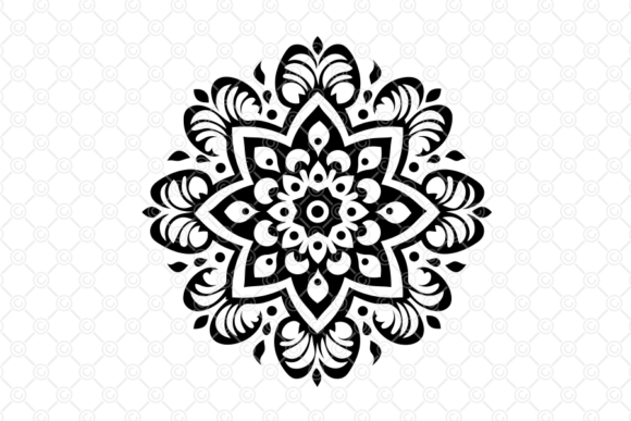 Download Indian Rangoli SVG, Decorative Art, 044 - Indian rangoli Collection