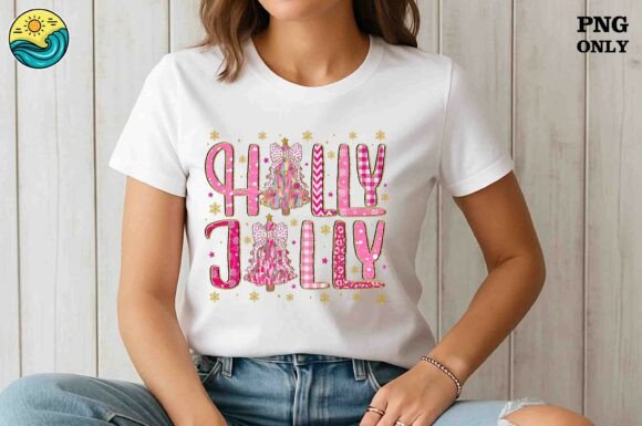 Download Holly Jolly Pink Christmas PNG - Christmas Collection