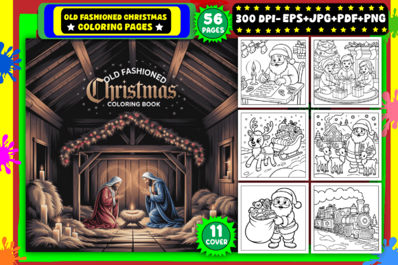 Download Old Fashioned Christmas Coloring Pages - Christmas Collection