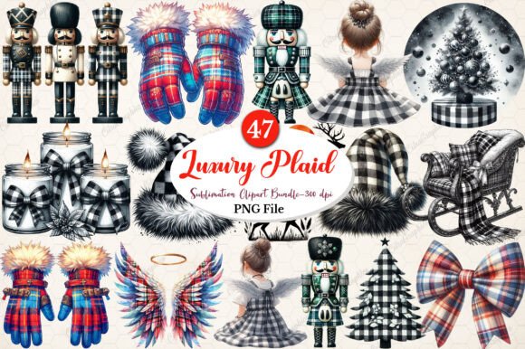 Download Luxury Plaid Black and White Christmas - Christmas Collection