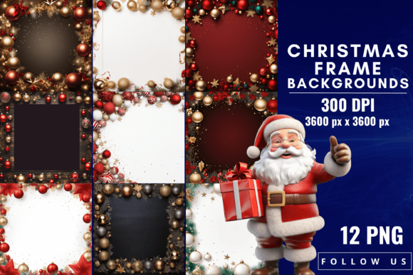 Download Christmas Frame Backgrounds - Christmas Collection