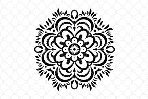 Download Indian Rangoli SVG, Decorative Art, 007 - Indian rangoli Collection