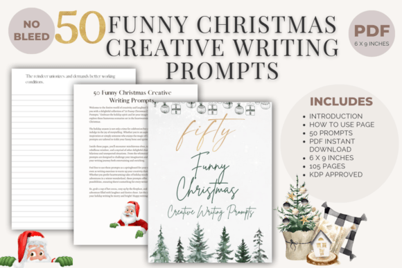 Download 50 Funny Christmas Writing Prompts - Christmas Collection