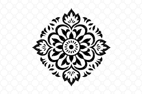 Download Indian Rangoli SVG, Decorative Art, 061 - Indian rangoli Collection