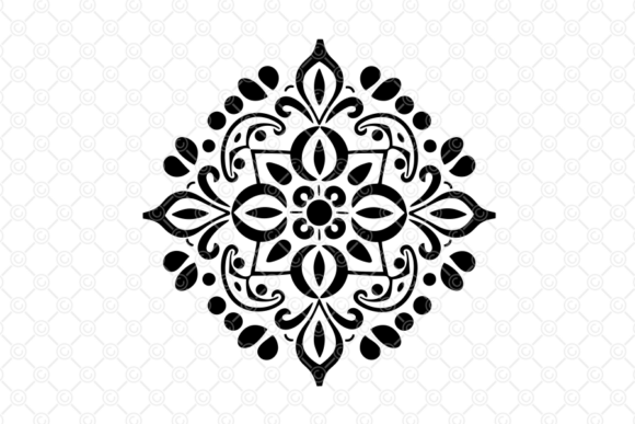 Download Indian Rangoli SVG, Decorative Art, 025 - Indian rangoli Collection