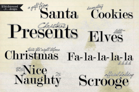 Download Christmas Wood Art Word Art 2 - Christmas Collection