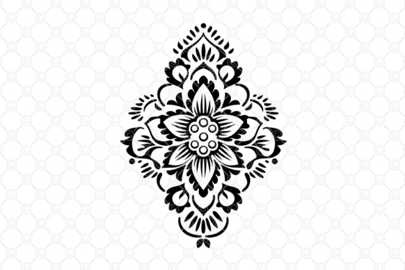 Download Indian Rangoli SVG, Decorative Art, 057 - Indian rangoli Collection