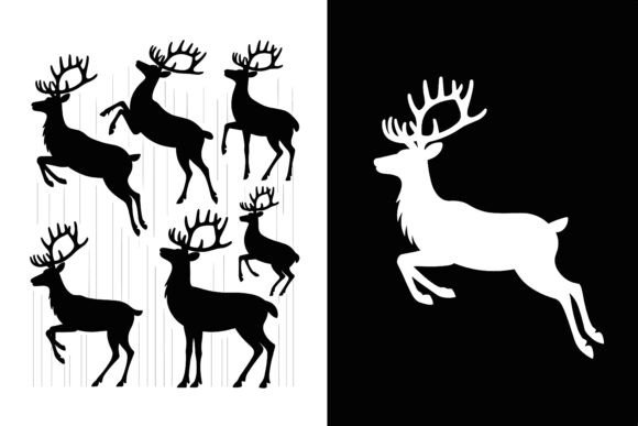 Download Christmas Reindeer Silhouette Vectors - Christmas Collection